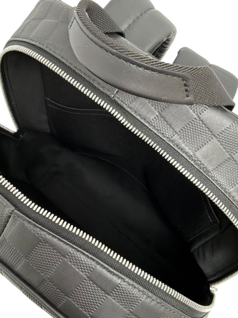 LOUIS VUITTON 2020 Black Damier Coated Canvas Infini Campus Backpack SHW - Picture 11 of 14